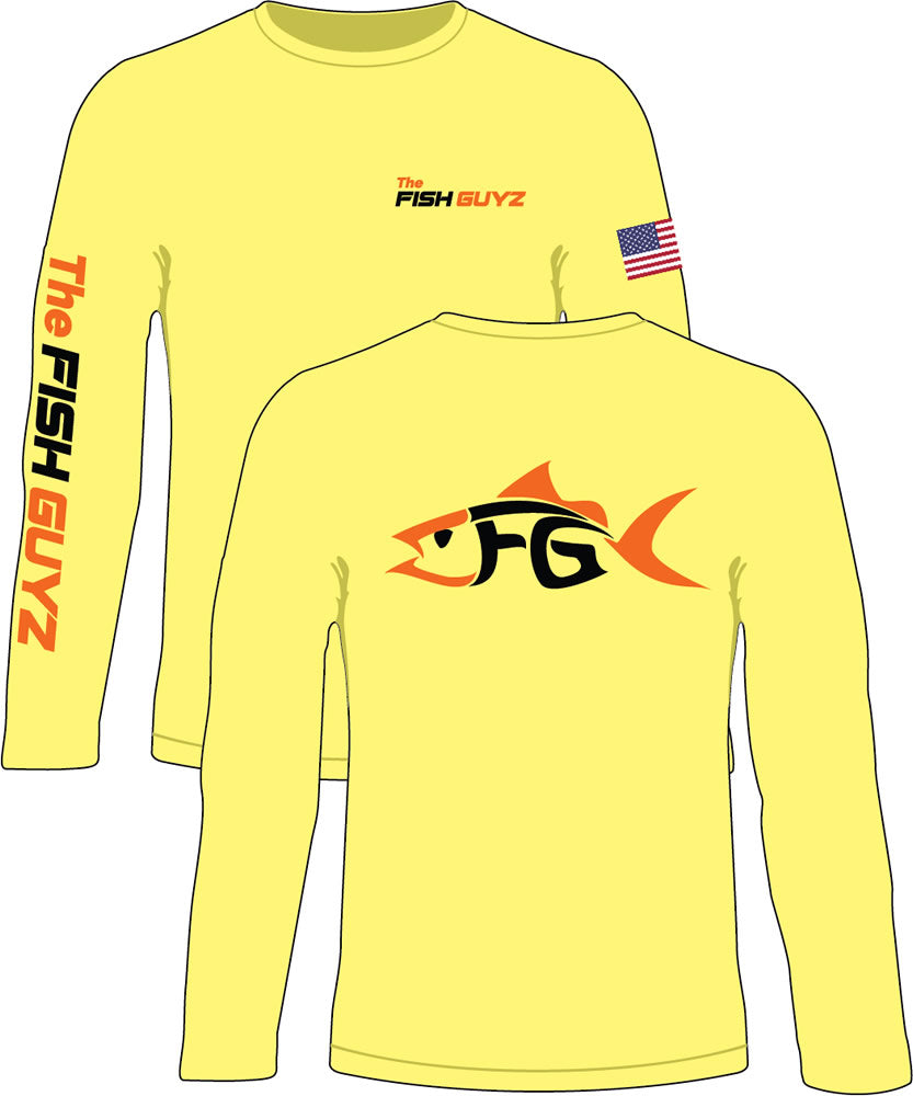 The Fish Guyz Long Sleeve Shirt - Yellow – The Fish Guyz TV