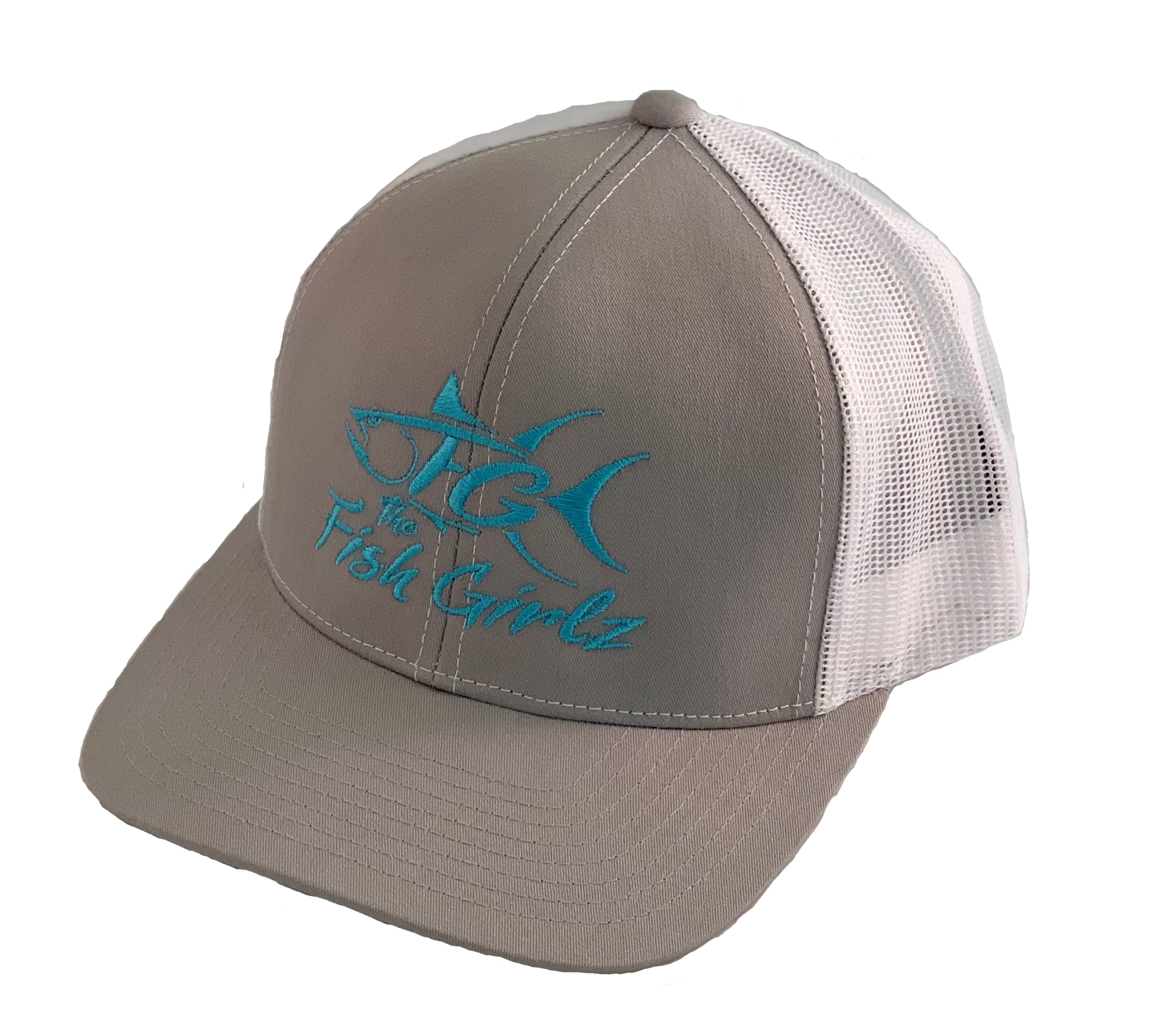 Fish Girlz Adult Trucker Hat - Embroidered with panther teal front a – The  Fish Guyz TV
